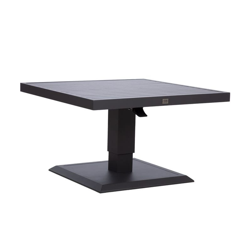 Bord HOME4YOU Tomson 85x85x52–75 cm Mørkegrå - mørkegrå - Hagemøbler - Hagebord - Spisebord ute