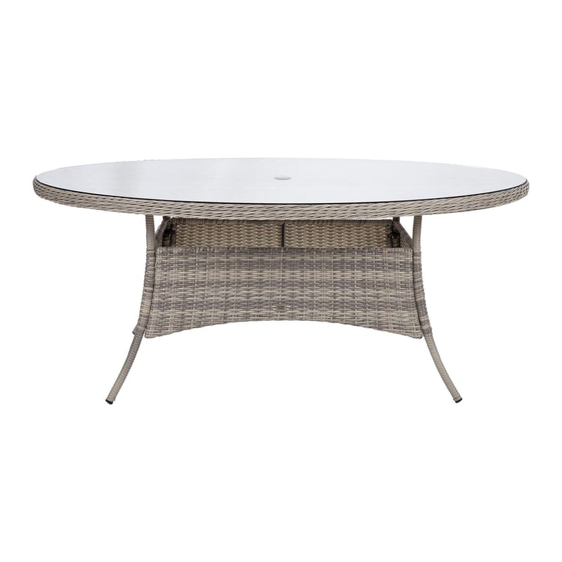 Bord HOME4YOU Trento 180x100x75 cm Lysegrå - Lysegrå - Hagemøbler - Hagebord - Spisebord ute