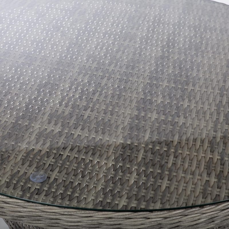 Bord HOME4YOU Trento D110x73,5 cm lysegrå - lysegrå - Hagemøbler - Hagebord - Spisebord ute