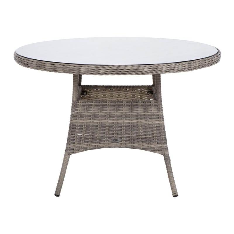 Bord HOME4YOU Trento D110x73,5 cm lysegrå - lysegrå - Hagemøbler - Hagebord - Spisebord ute