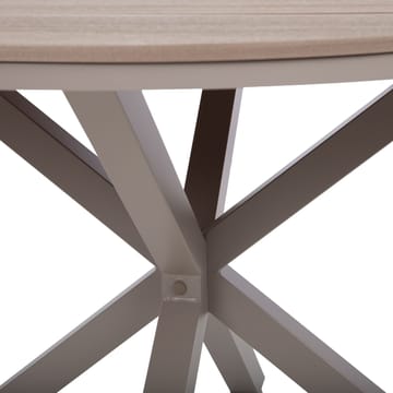 Bord HOME4YOU Porto D110,5x73 cm beige/grå - beige / grå - Hagemøbler - Hagebord - Spisebord ute