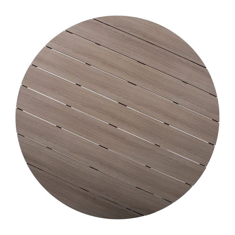 Bord HOME4YOU Porto D110,5x73 cm beige/grå - beige / grå - Hagemøbler - Hagebord - Spisebord ute