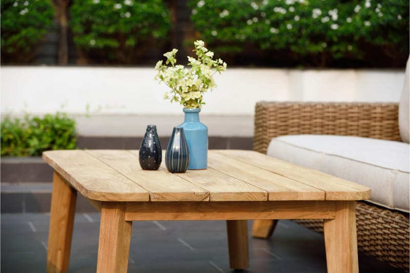 Bahamas Sofabord 100 cm - Tre / Natur - Hagemøbler - Hagebord - Cafebord