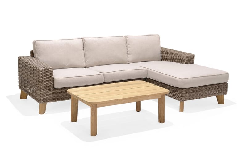 Bahamas Sofabord 110 cm - Tre / Natur - Hagemøbler - Hagebord - Cafebord