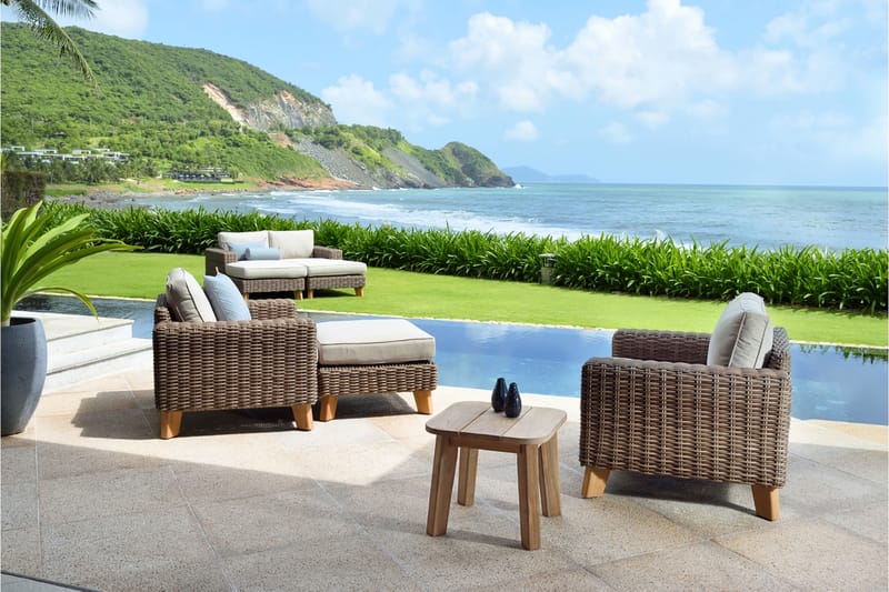 Bahamas Sofabord 50 cm - Tre / Natur - Hagemøbler - Hagebord - Cafebord