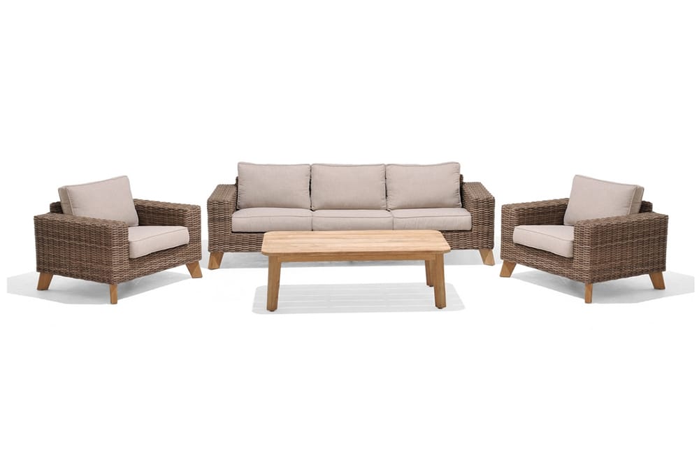 Bahamas Sofabord 80 cm - Tre / Natur - Hagemøbler - Hagebord - Cafebord