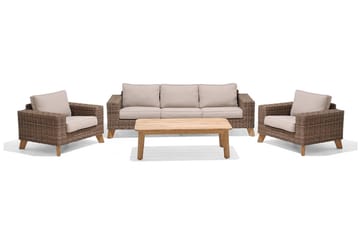 Bahamas Sofabord 80 cm - Tre / Natur - Hagemøbler - Hagebord - Cafebord