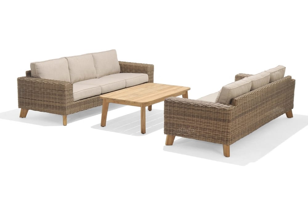 Bahamas Sofabord 80 cm - Tre / Natur - Hagemøbler - Hagebord - Cafebord