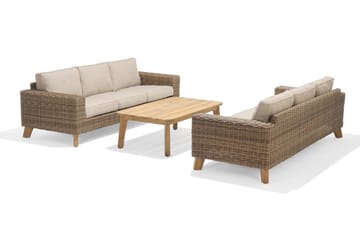 Bahamas Sofabord 80 cm - Tre / Natur - Hagemøbler - Hagebord - Cafebord