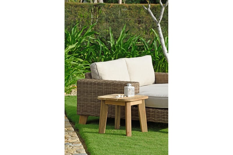 Barbados Sofabord 50 cm - Tre / Natur - Hagemøbler - Hagebord - Cafebord