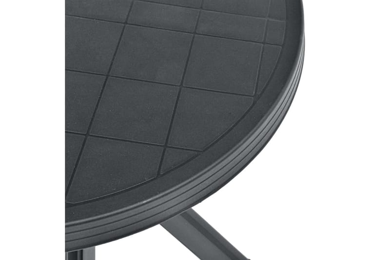 Bistrobord antrasitt Ø70 cm plast - Grå - Hagemøbler - Hagebord - Cafebord