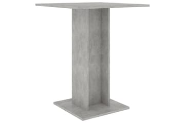Bistrobord betonggrå 60x60x75 cm sponplate - Grå - Hagemøbler - Hagebord - Cafebord