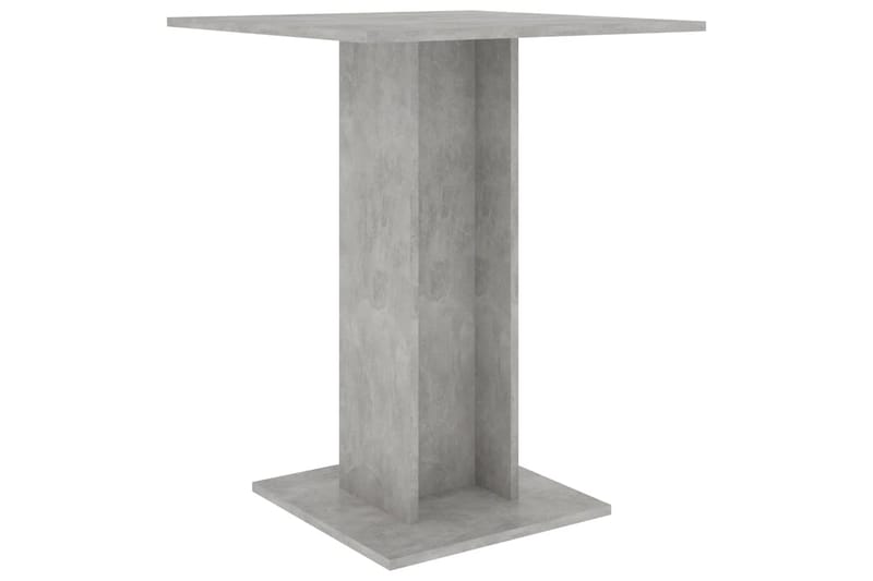 Bistrobord betonggrå 60x60x75 cm sponplate - Grå - Cafebord - Balkongbord