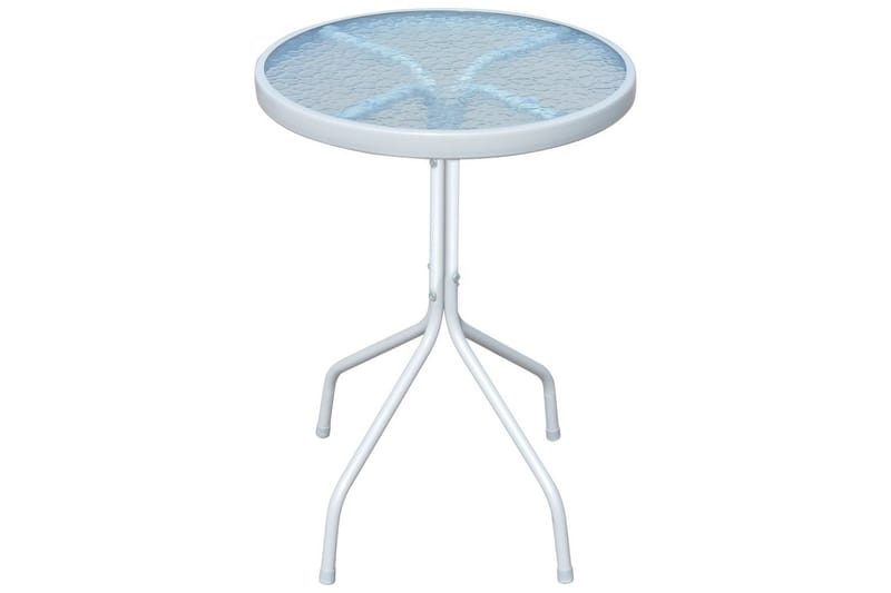 Bistrobord grå 50x71 cm stål - Glass/Grå - Cafebord - Balkongbord