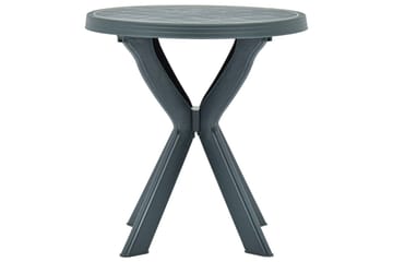 Bistrobord grønn Ø70 cm plast - Grønn - Hagemøbler - Hagebord - Cafebord