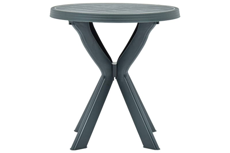 Bistrobord grønn Ø70 cm plast - Grønn - Hagemøbler - Hagebord - Cafebord