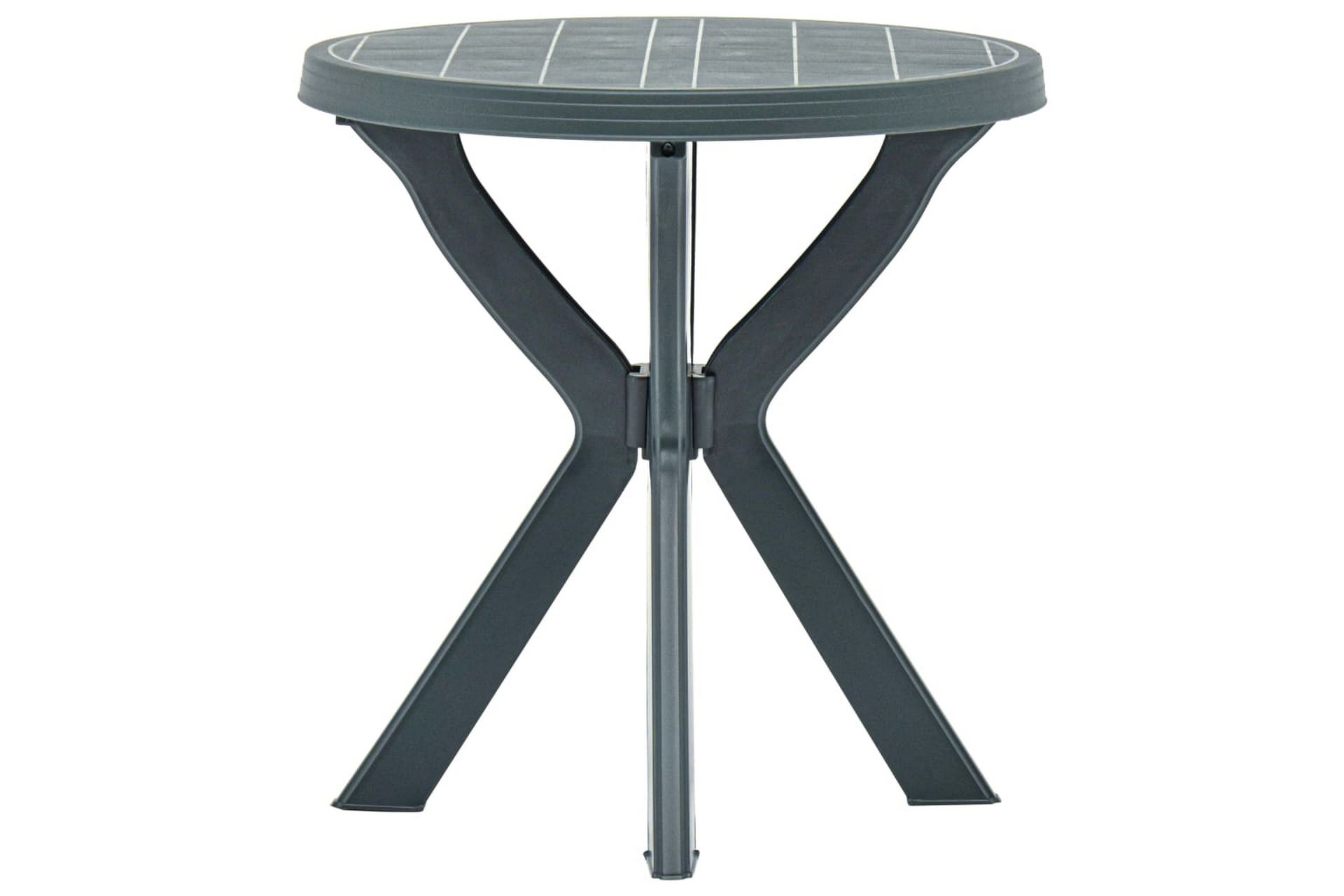 Bistrobord grønn Ø70 cm plast - Grønn - Hagemøbler - Hagebord - Cafebord