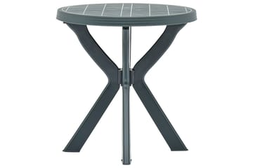 Bistrobord grønn Ø70 cm plast - Grønn - Hagemøbler - Hagebord - Cafebord