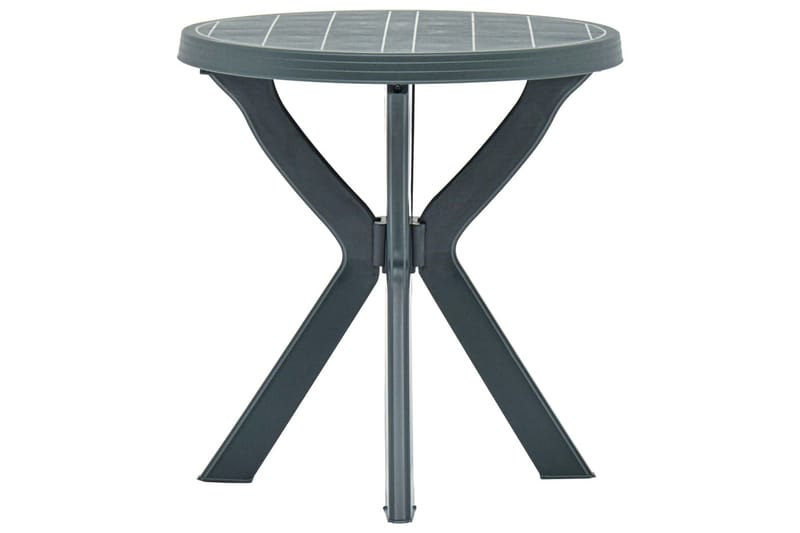 Bistrobord grønn Ø70 cm plast - Grønn - Hagemøbler - Hagebord - Cafebord