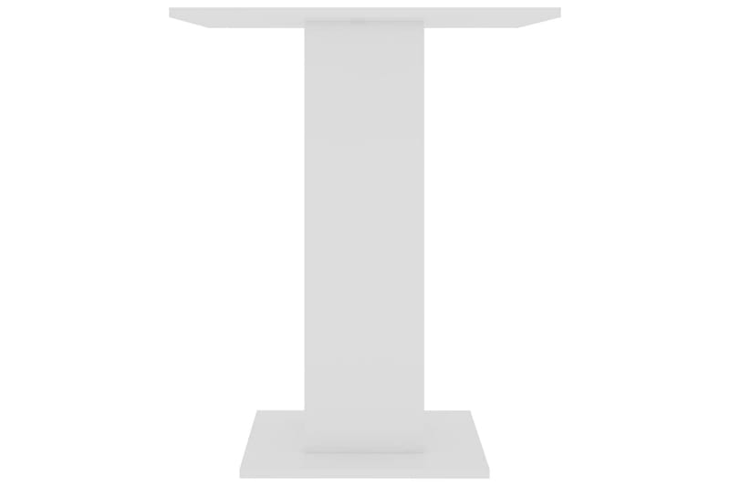 Bistrobord høyglans hvit 60x60x75 cm sponplate - Hvit - Cafebord - Balkongbord