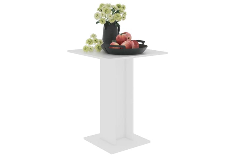Bistrobord hvit 60x60x75 cm sponplate - Hvit - Hagemøbler - Hagebord - Cafebord