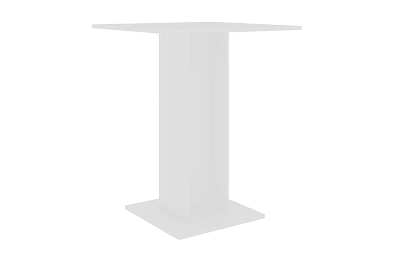 Bistrobord hvit 60x60x75 cm sponplate - Hvit - Cafebord - Balkongbord