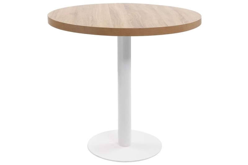 Bistrobord lysebrun 80 cm MDF - Brun - Cafebord - Balkongbord