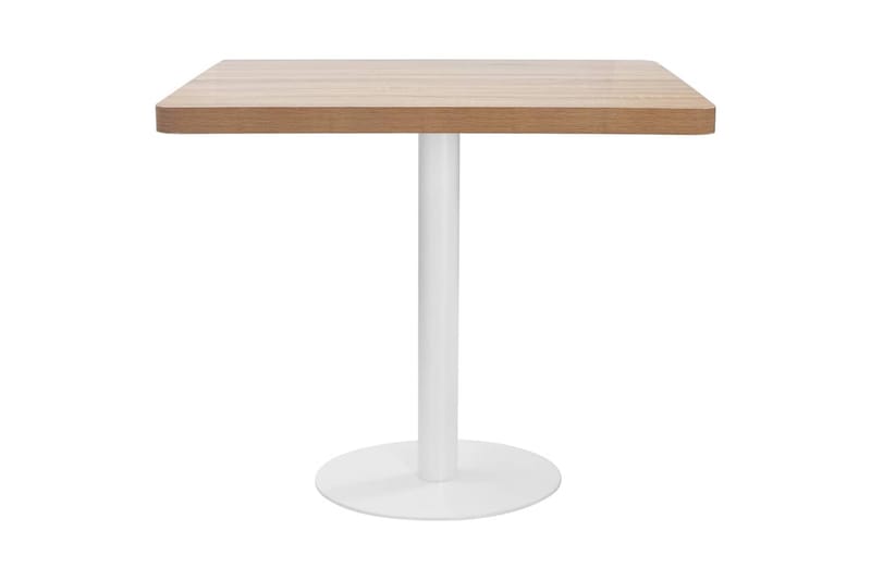 Bistrobord lysebrun 80x80 cm MDF - Brun - Hagemøbler - Hagebord - Cafebord
