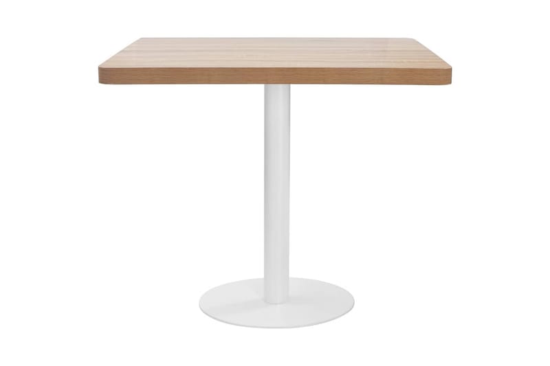 Bistrobord lysebrun 80x80 cm MDF - Brun - Cafebord - Balkongbord