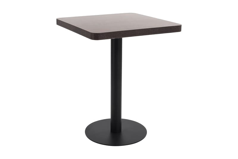 Bistrobord mørkebrun 60x60 cm MDF - Brun - Hagemøbler - Hagebord - Cafebord