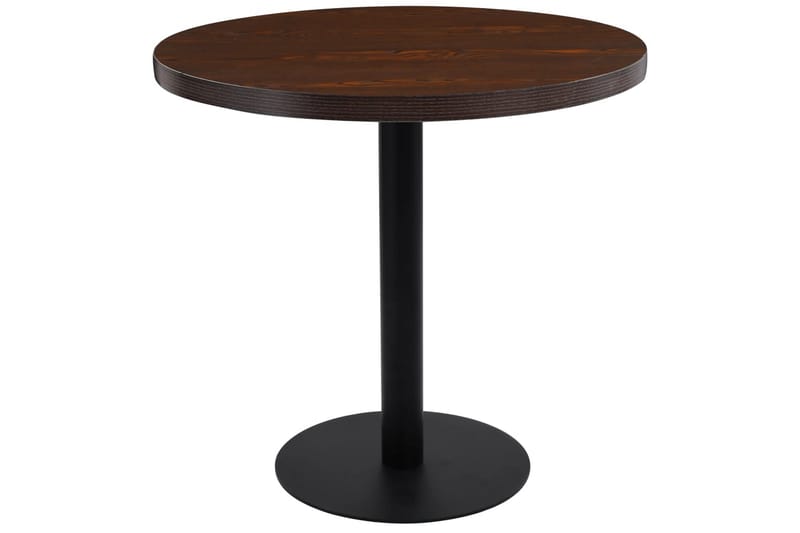 Bistrobord mørkebrun 80 cm MDF - Brun - Cafebord - Balkongbord