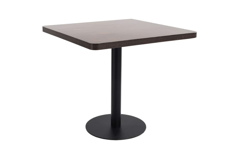 Bistrobord mørkebrun 80x80 cm MDF - Brun - Hagemøbler - Hagebord - Cafebord
