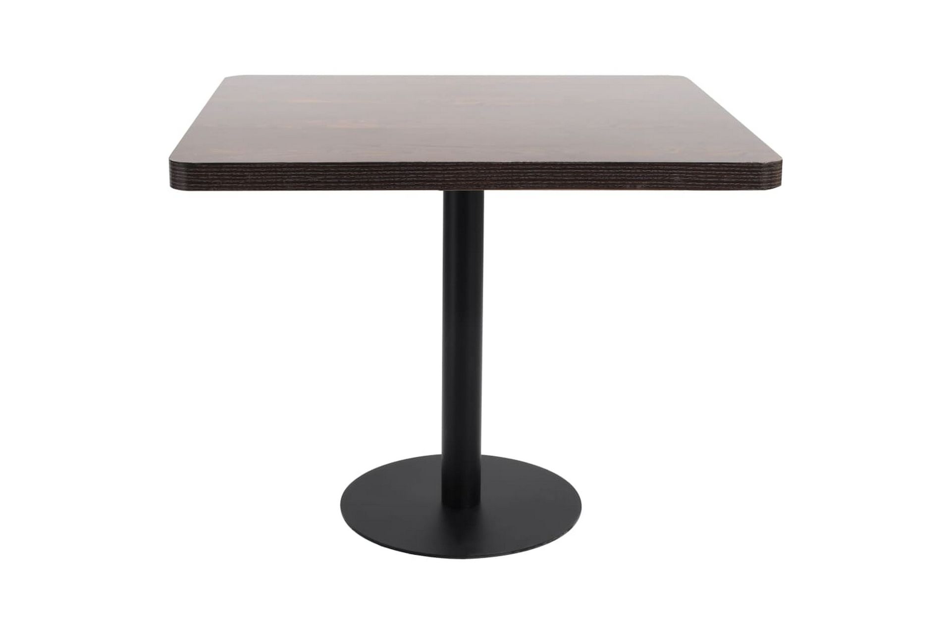 Bistrobord mørkebrun 80x80 cm MDF - Brun - Hagemøbler - Hagebord - Cafebord