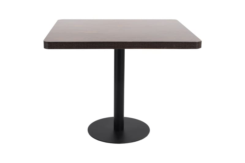 Bistrobord mørkebrun 80x80 cm MDF - Brun - Hagemøbler - Hagebord - Cafebord