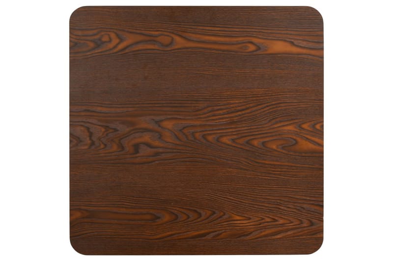 Bistrobord mørkebrun 80x80 cm MDF - Brun - Cafebord - Balkongbord