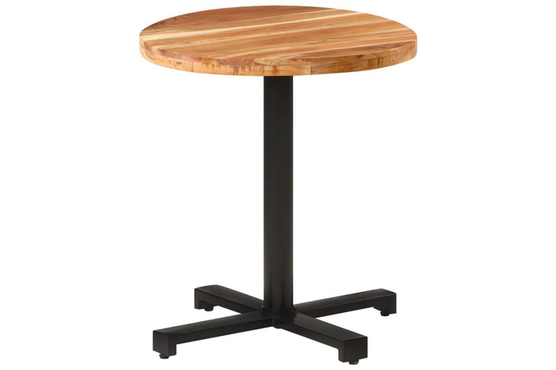 Bistrobord rundt Ø70x75 cm heltre akasie - Brun - Cafebord - Balkongbord