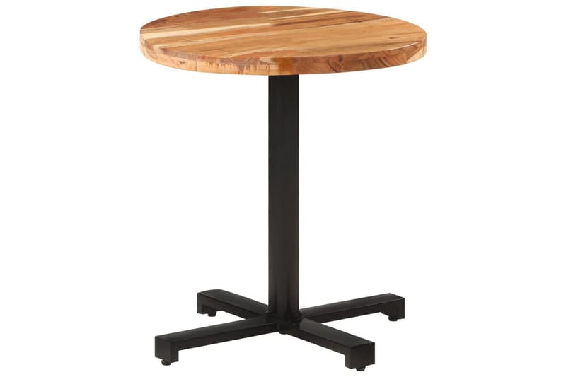 Bistrobord rundt Ø70x75 cm heltre akasie - Brun - Hagemøbler - Hagebord - Cafebord