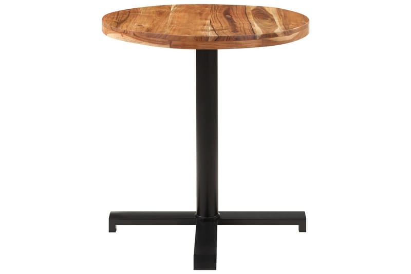 Bistrobord rundt Ø70x75 cm heltre akasie - Brun - Cafebord - Balkongbord