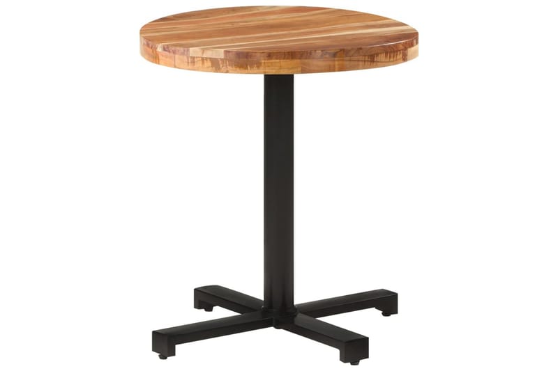 Bistrobord rundt Ø70x75 cm heltre akasie - Brun - Cafebord - Balkongbord