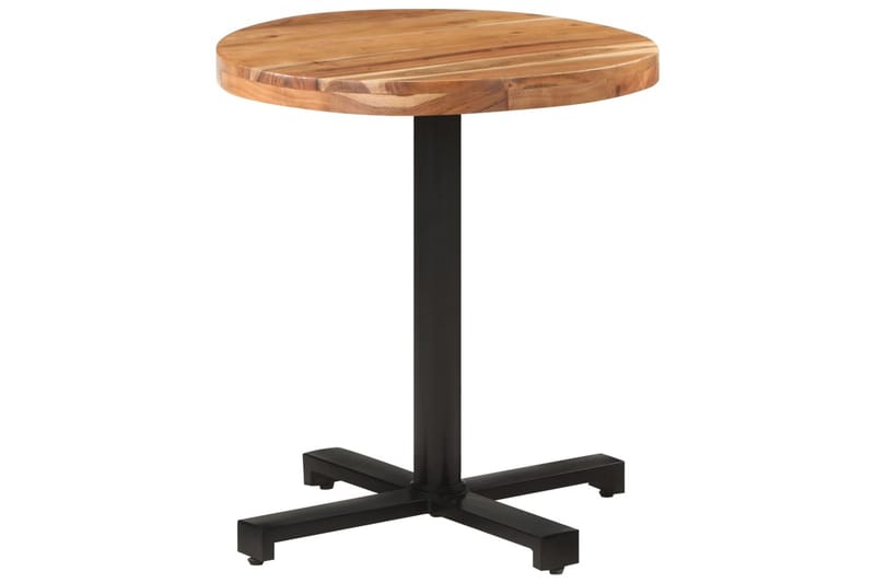 Bistrobord rundt Ø70x75 cm heltre akasie - Brun - Cafebord - Balkongbord