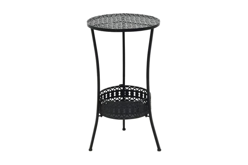 Bistrobord svart 40x70 cm metall - Svart - Hagemøbler - Hagebord - Cafebord
