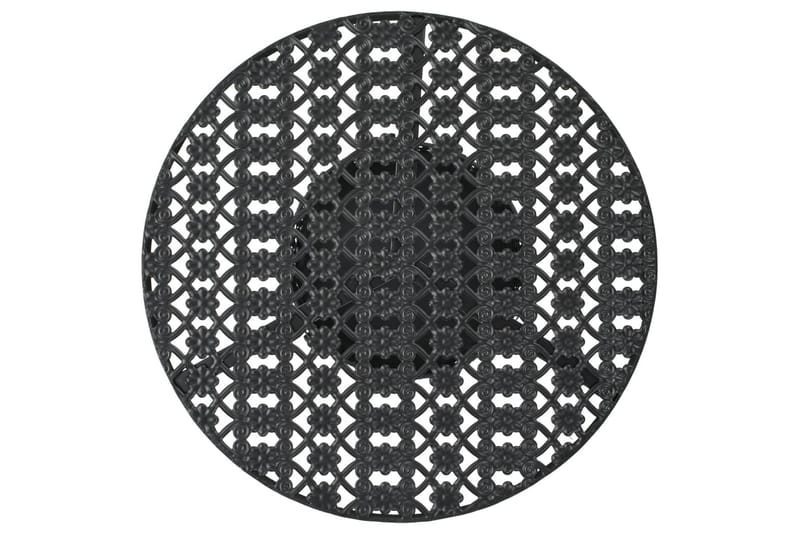 Bistrobord svart 40x70 cm metall - Svart - Cafebord - Balkongbord