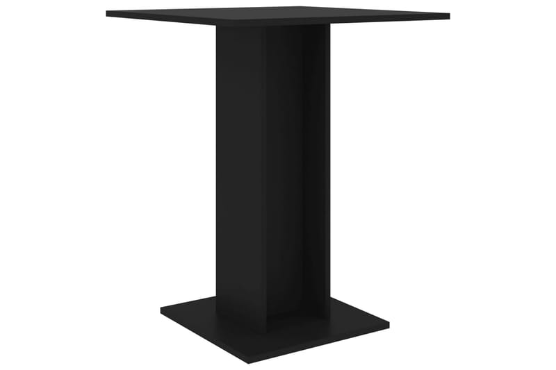 Bistrobord svart 60x60x75 cm sponplate - Svart - Balkongbord - Cafebord