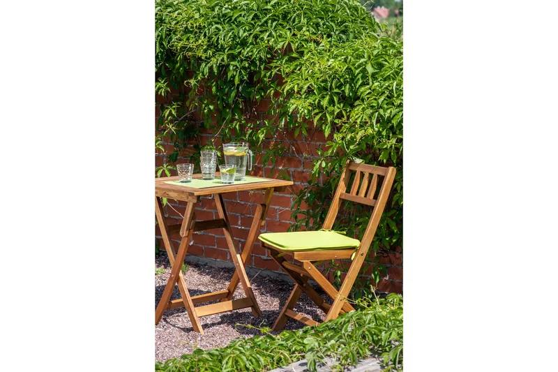 Bord FINLAY 60x60xH72cm sammenleggbart Akasie - Hagemøbler - Hagebord - Cafebord