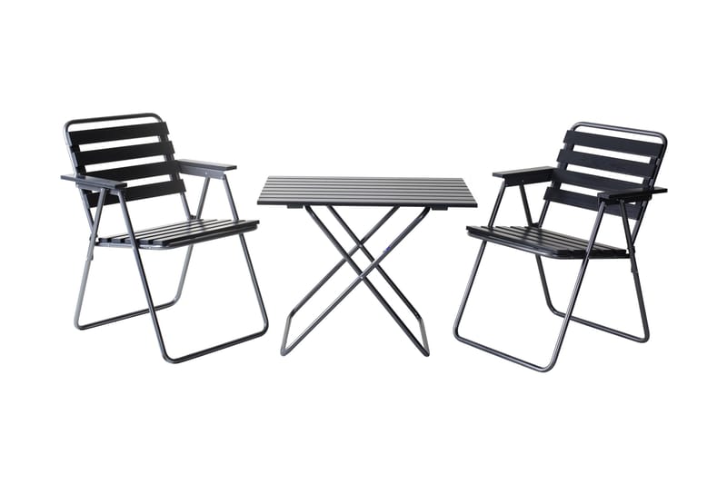 Bord Retro 401, svart / grå - Varax - Hagemøbler - Hagebord - Cafebord