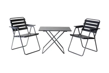 Bord Retro 401, svart / grå - Varax - Hagemøbler - Hagebord - Cafebord