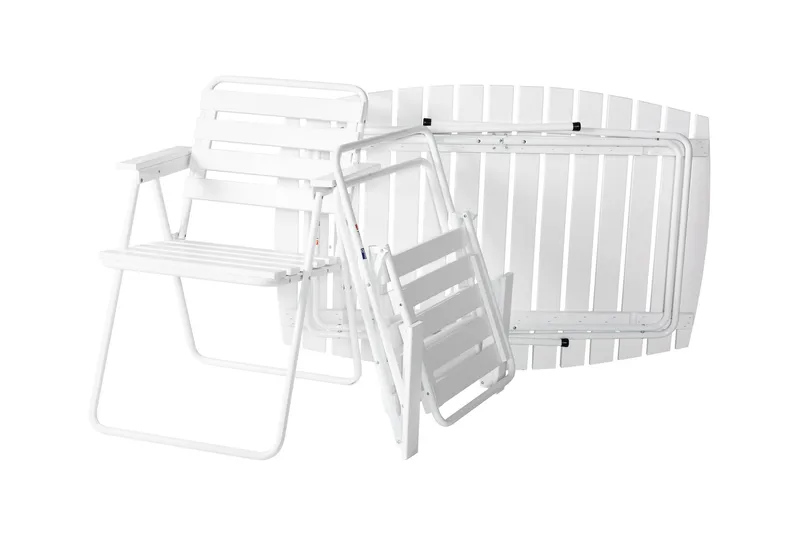 Bord Retro 403, Hvit - Varax - Hagemøbler - Hagebord - Cafebord