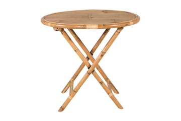 Cane Cafébord Rund 80 cm - Brun - Hagemøbler - Hagebord - Cafebord