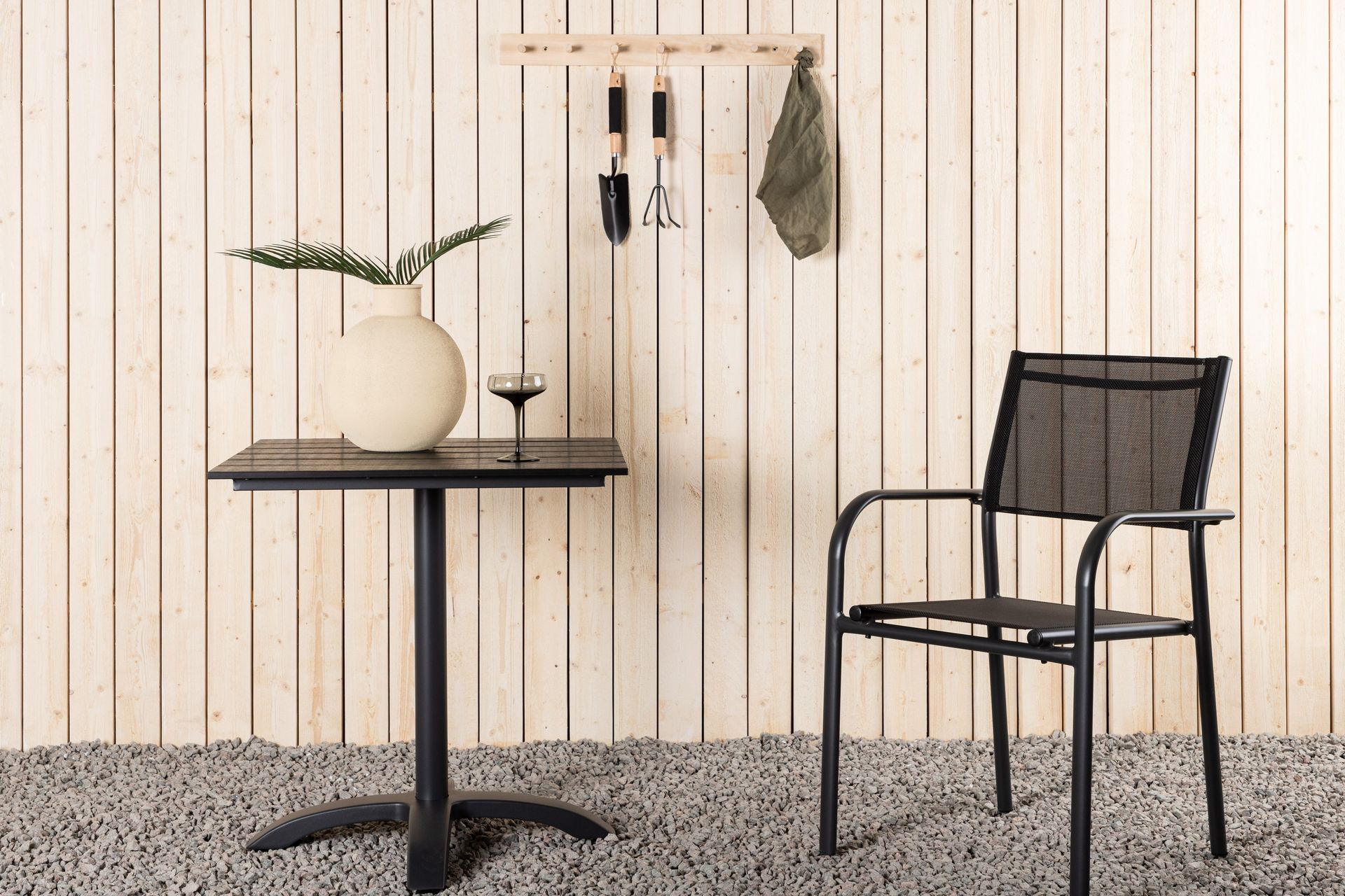 Colorado Cafébord 70 cm Svart - Venture Home - Hagemøbler - Hagebord - Cafebord