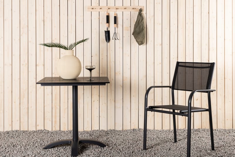 Colorado Cafébord 70 cm Svart - Venture Home - Hagemøbler - Hagebord - Cafebord